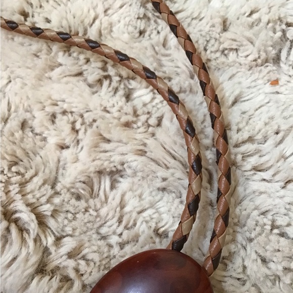 Great handcrafted woven leather bolo - Picture 2 of 5